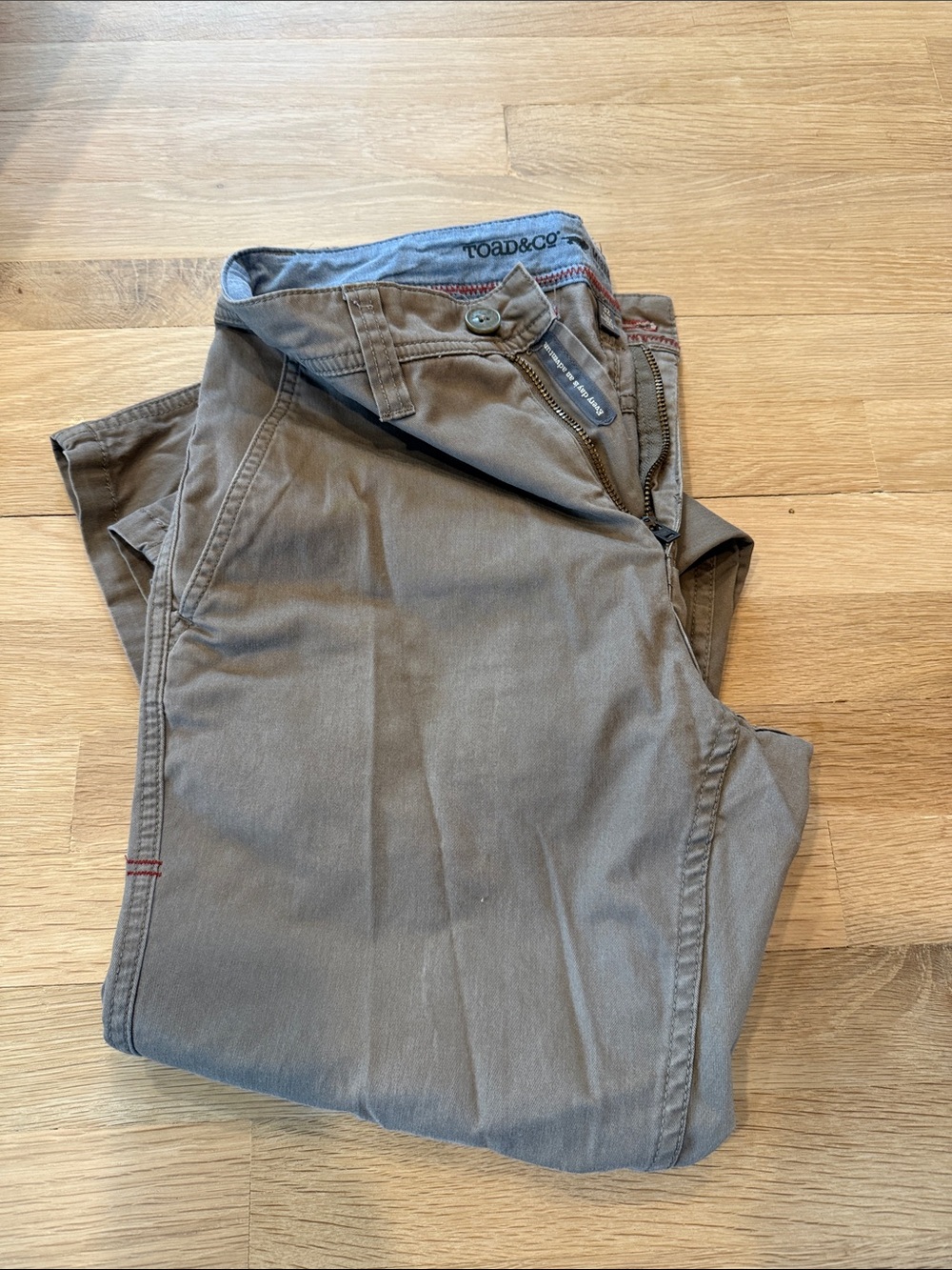 Toad&Co Men's Taupe Chinos